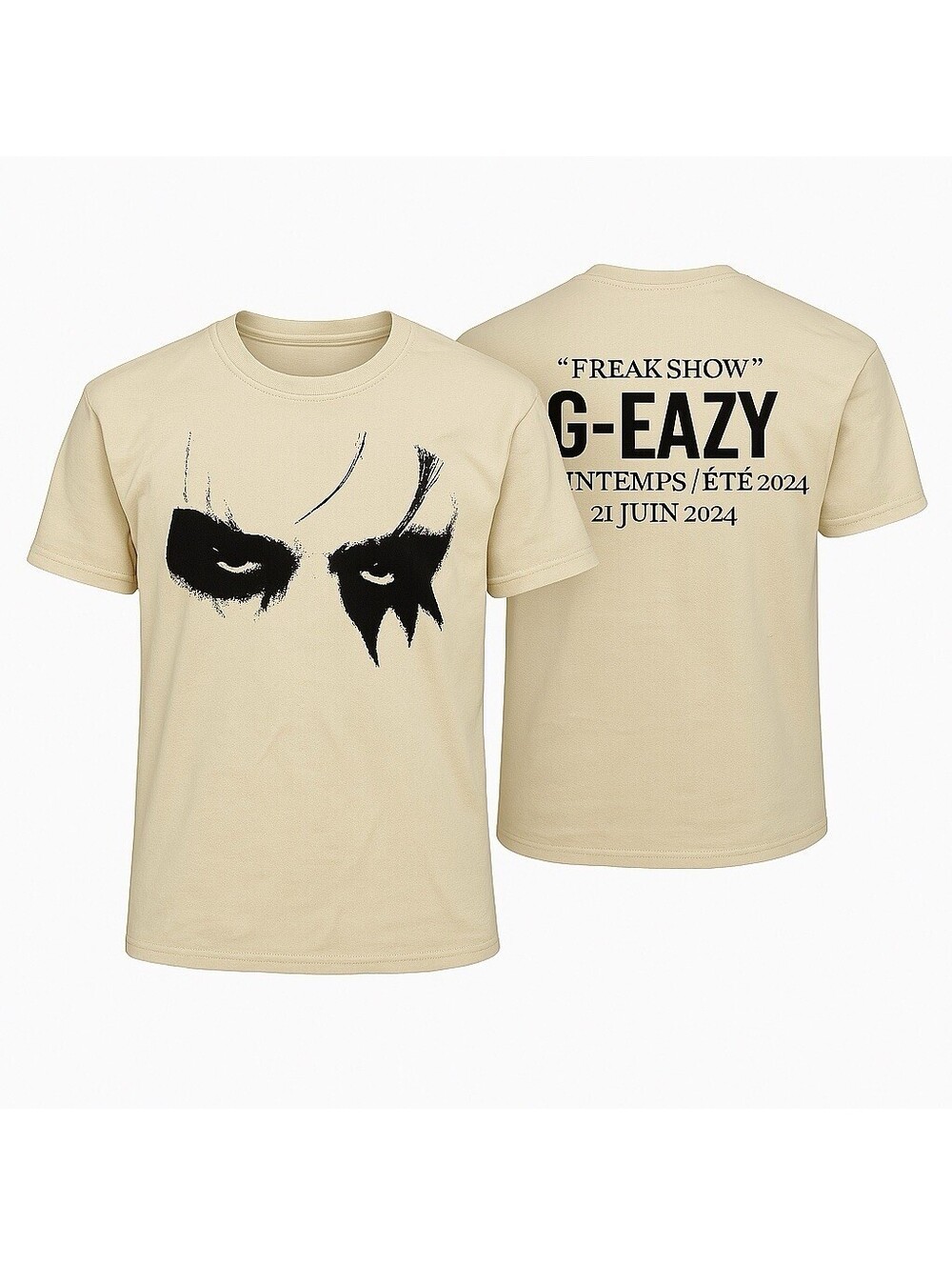 G-Eazy Freak Show T-Shirt Size Small Gildan Heavy Cotton Tour 2024 Paris Tee